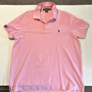 Pink polo slim fit men’s L.